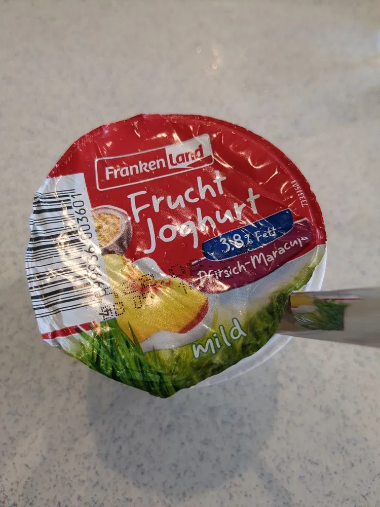 Frucht Joghurt Pfirsich Maracuja