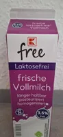 frische laktosefreie Vollmilch