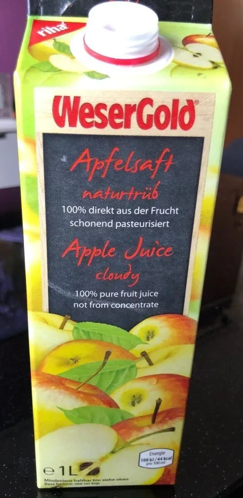 WeserGold Apfelsaft naturtrüb
