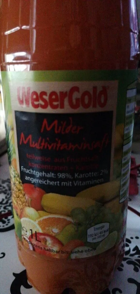 Milder Multivitaminsaft