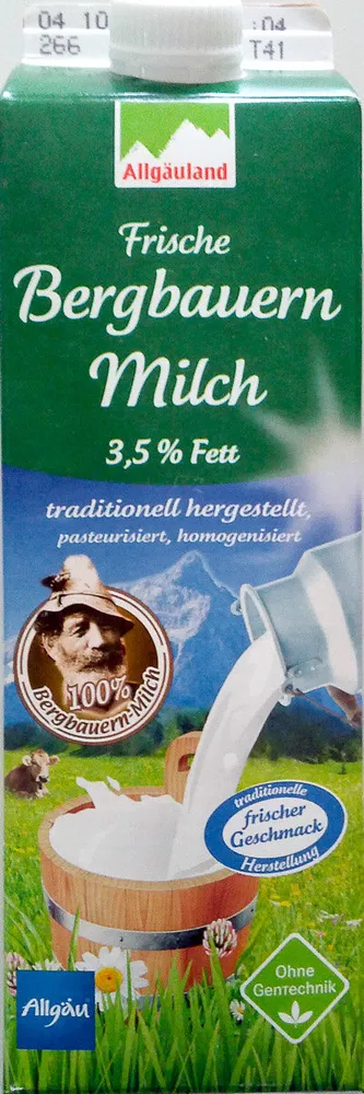 Frische Bergbauern Milch 3,5% Fett
