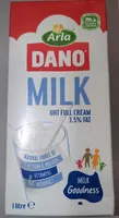 Dano Milk - UHT Full Cream - 3.5% Fat