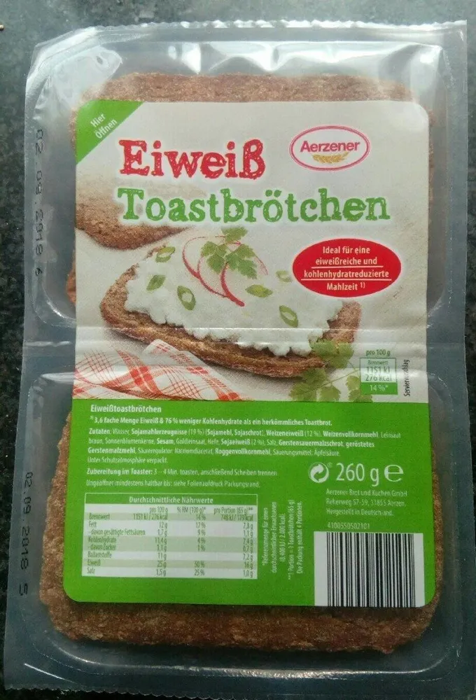 Eiweiß-Toastbrötchen
