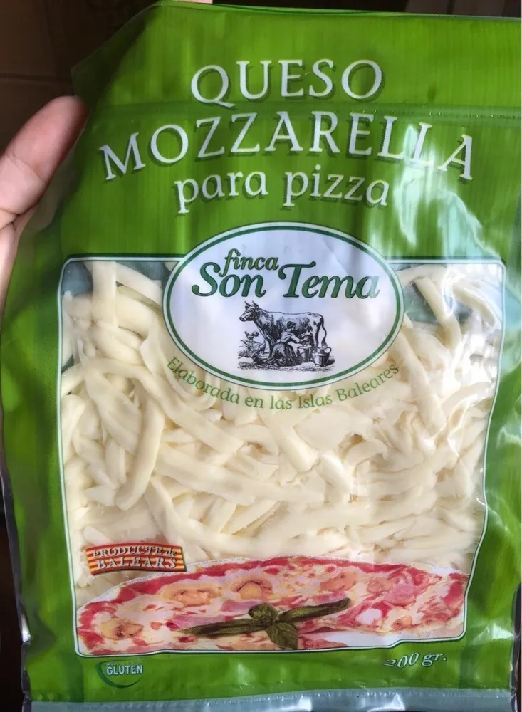 Mozzarella para pizza