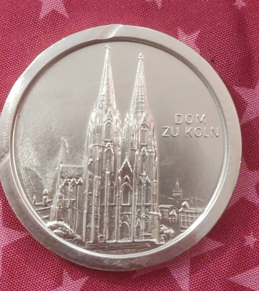 Souvenir Schoko Taler - Dom zu Köln