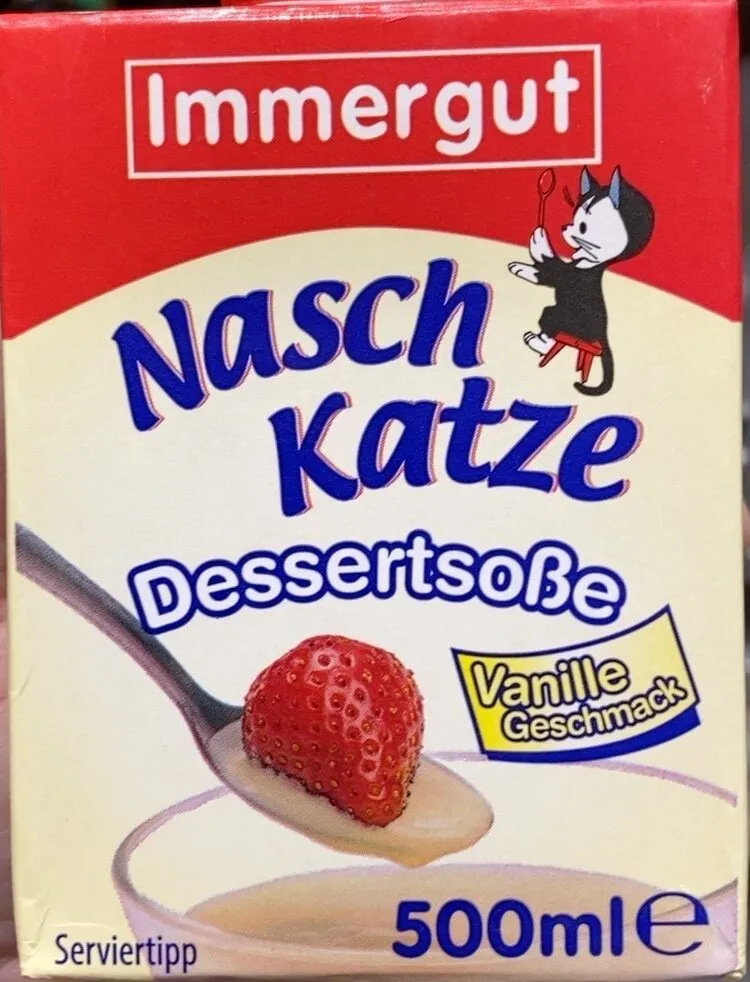 Naschkatze Dessertsoße Vanillegeschmack