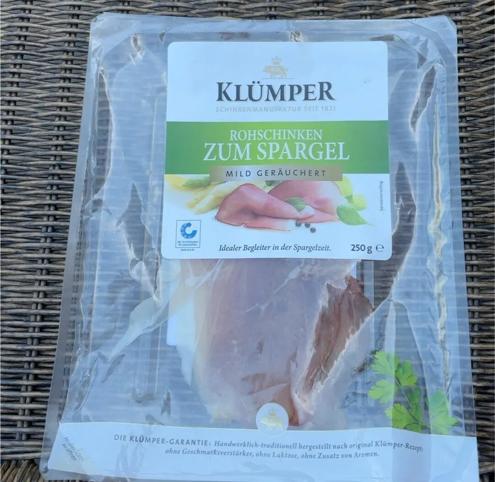Rohschinken zum Spargel