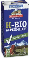 Haltbare Bio Alpenmilch 1,5% Laktosefrei