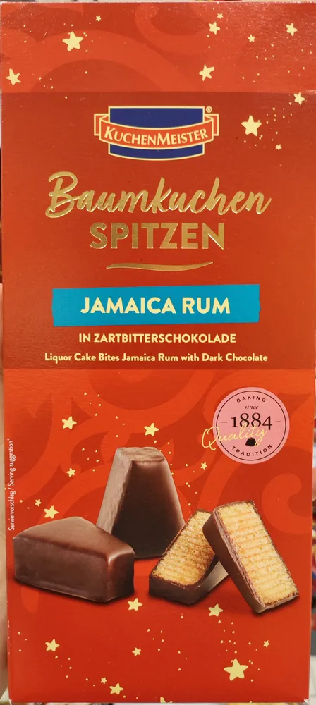 Baumkuchenspitzen Jamaica Rum Zartbitter Schokolade