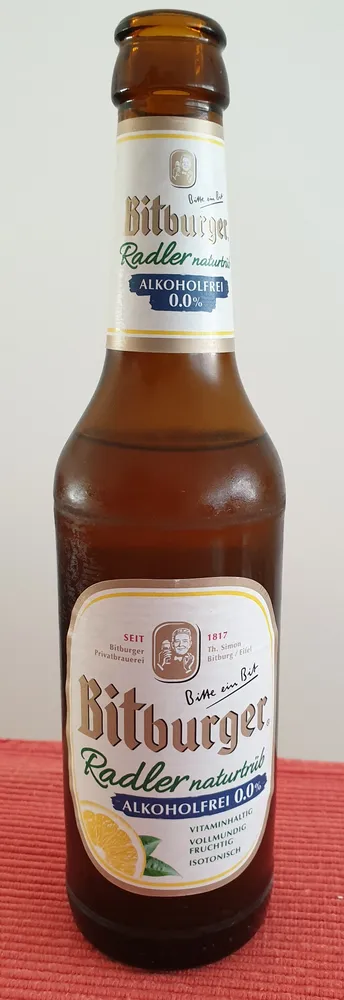 Bitburger Radler naturtrüb alkoholfrei 0.0%