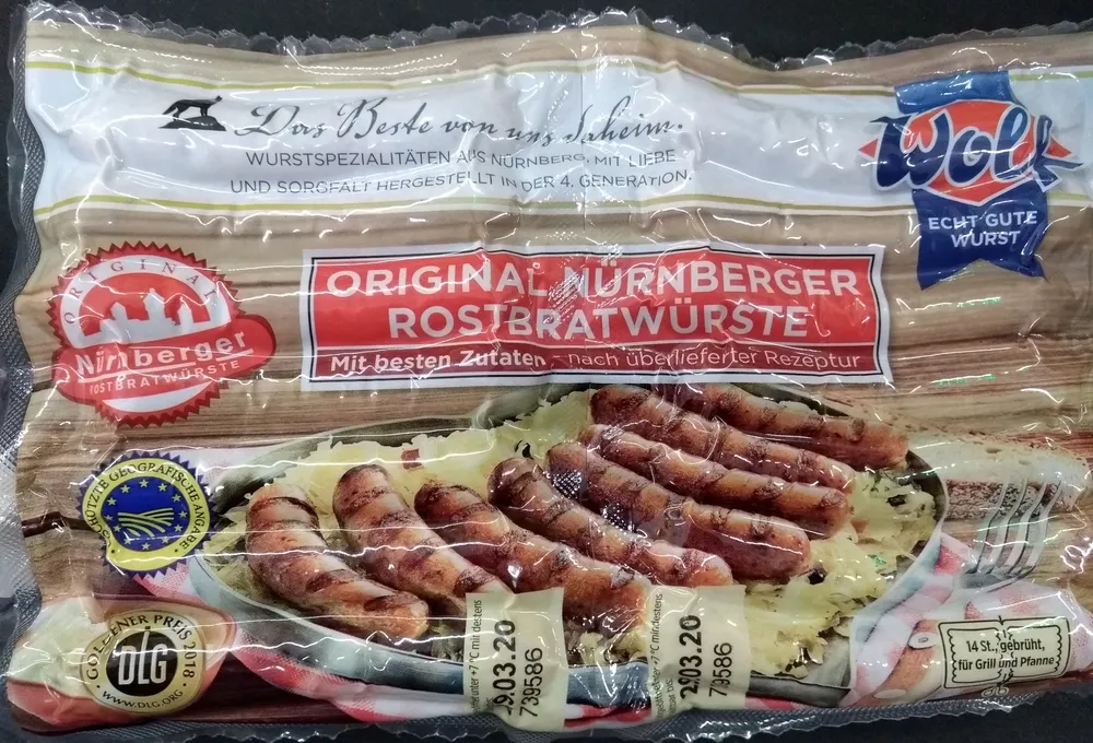 Original Nürnberger Rostbratwürste
