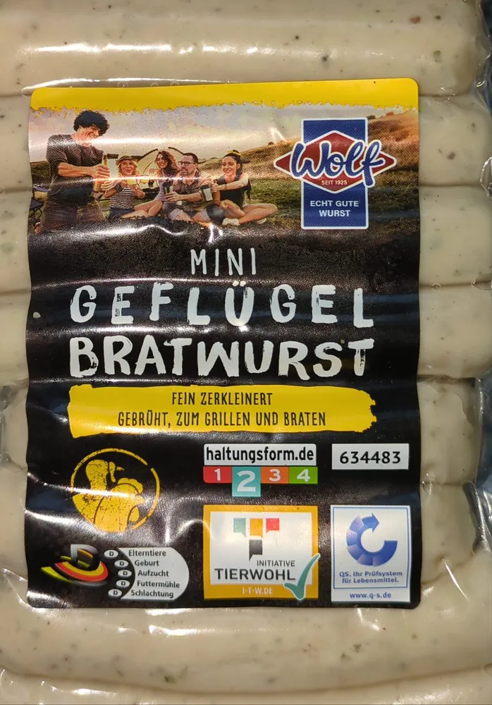 mini Geflügel Bratwurst