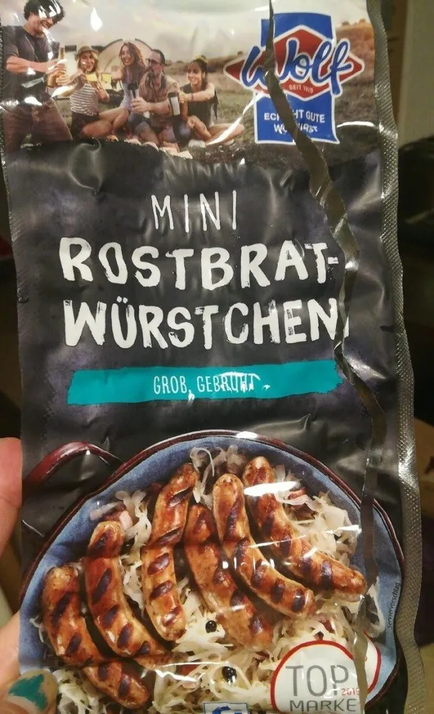 Mini Rostbratwürstchen grob, gebrüht