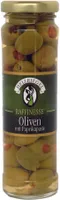 Hellriegel Raffinesse Grüne Oliven mit Paprika