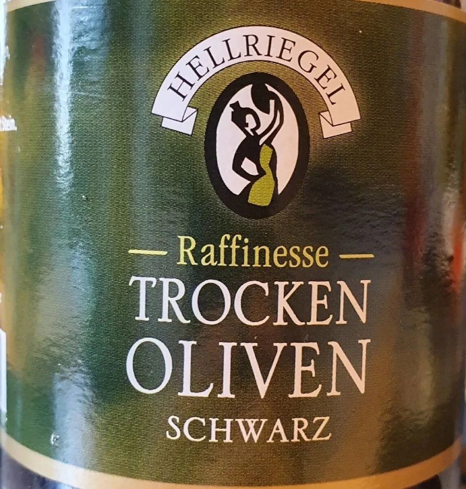 Oliven trocken, schwarz