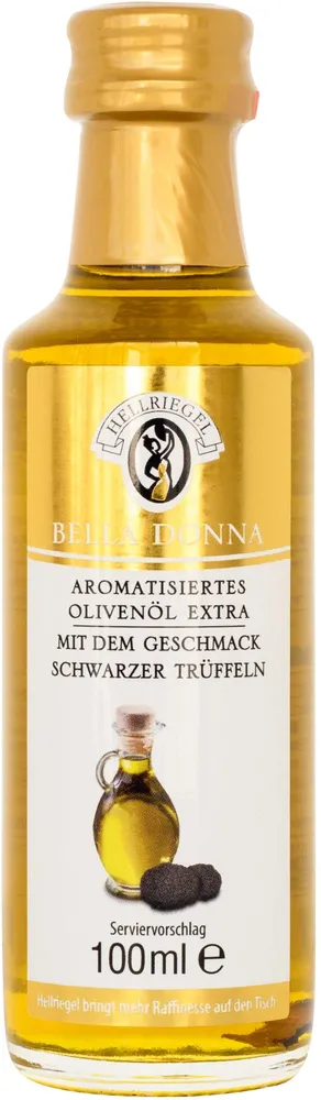 Hellriegel Bella Donna Aromatisiertes Olivenöl extra mit dem Geschmack schwarzer Trüffel