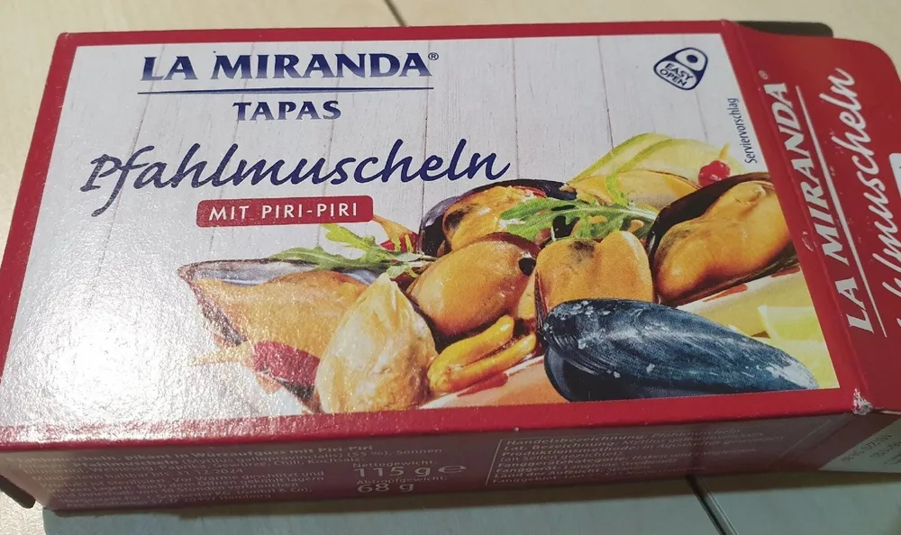 Pfahlmuscheln mit Piri - Piri