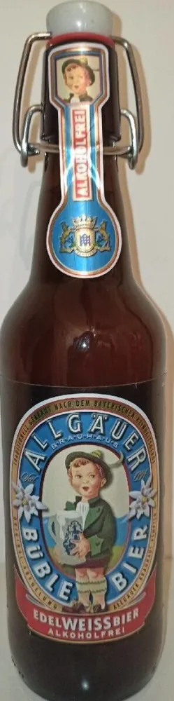 Allgäuer Büble Edelweissbier Alkoholfrei 4103210201567 Alkoholfreies Weizenschankbier