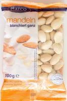 Mandeln blanchiert ganz