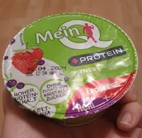 Mein Q + Protein Fitness-Joghurt Erdbeere + Acai