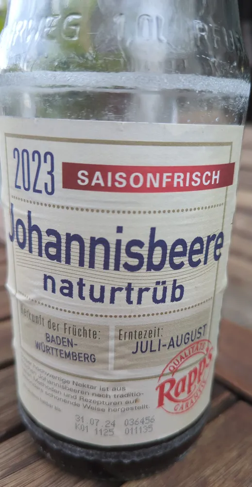 sainsonfrisch Johannisbeere naturtrüb