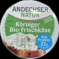 Körniger Bio-Frischkäse