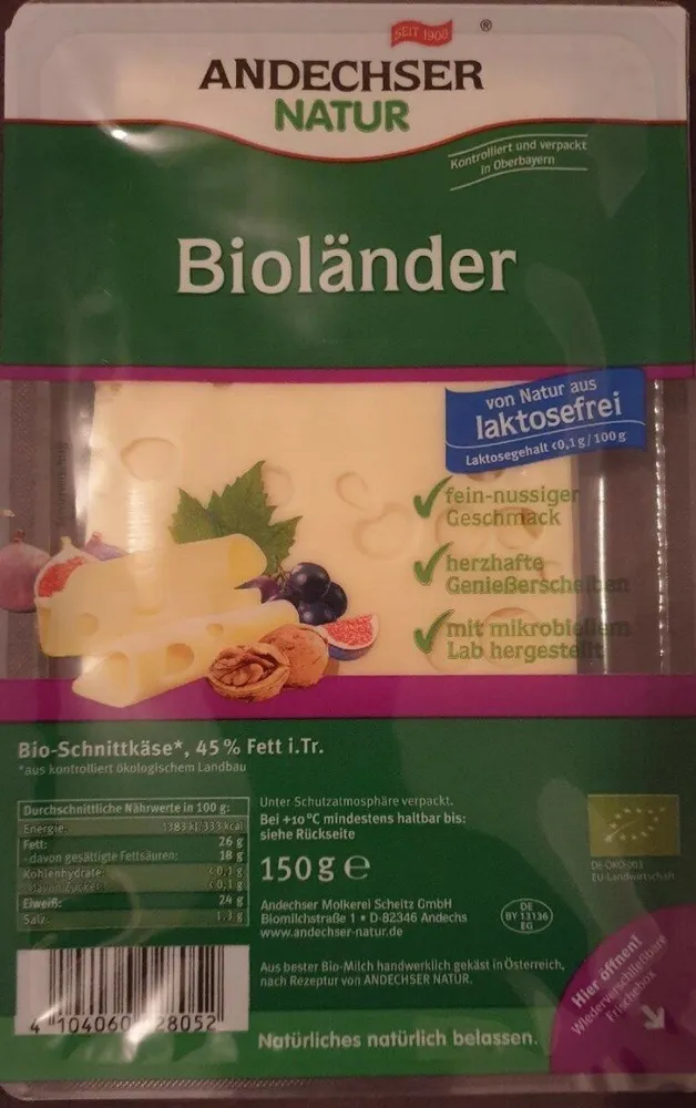 Bioländer Schnittkäse