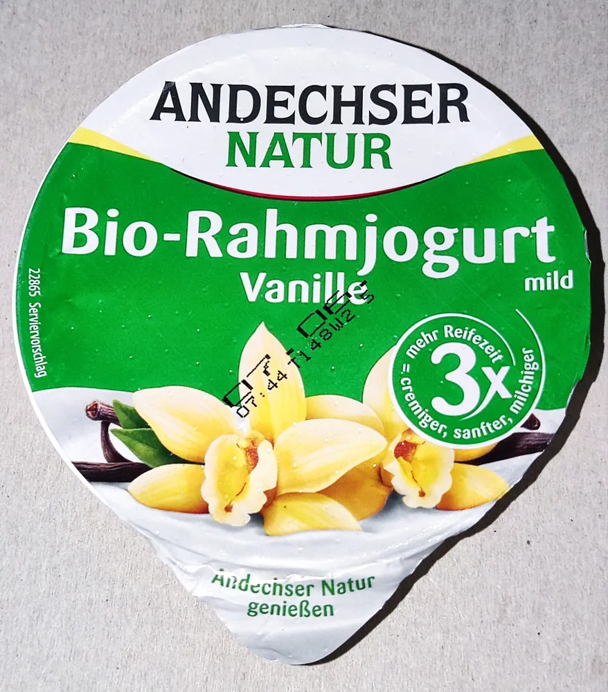 Bio-Rahmjogurt mild Vanille