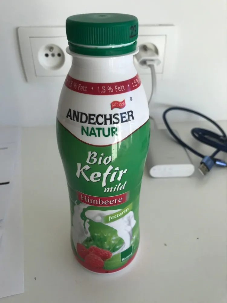 Andechser Natur Bio Kefir Mild Himbeere 1,5%, 500 g