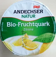 Andechser Natur Bio-Fruchtquark Zitrone Halbfettstufe 20% Fett i. Tr. 150g 4104060029226 Bio Speisequarkzubereitung Zitrone