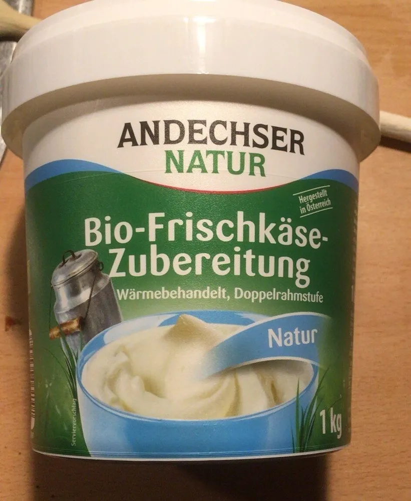 Bio-Frischkäsezubereitung