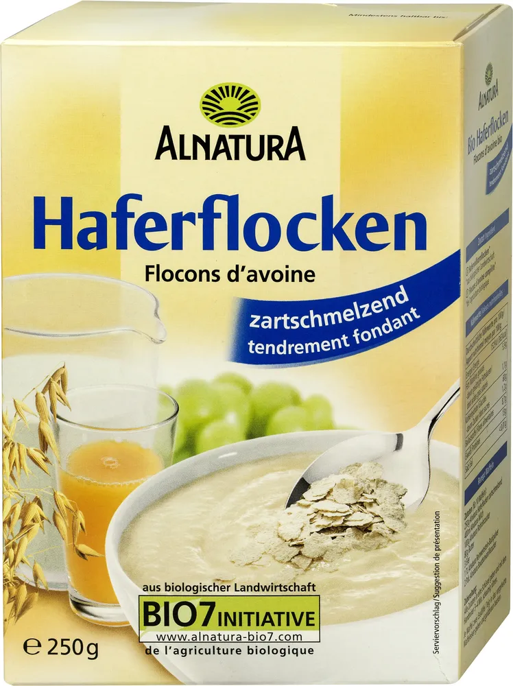 Haferflocken zartschmelzend
