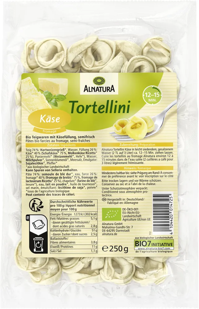 Tortellini Käse semi frisch