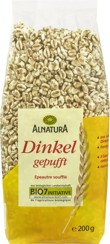 Dinkel gepufft-mit Honig