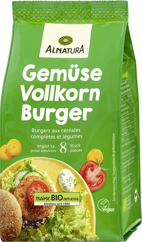 Vollkorn Burger Gemüse