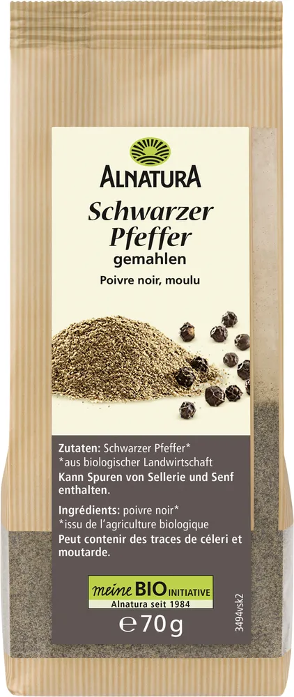 Schwarzer Pfeffer, gemahlen