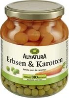 Erbsen und Karotten