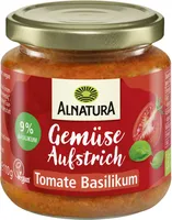 Alnatura Gemüseaufstrich Tomate Basilikum 4104420035768 Bio Brotaufstrich mit Tomate und Basilikum, vegan