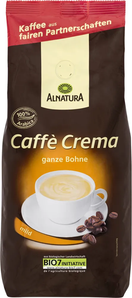 Caffè Crema, ganze Bohne