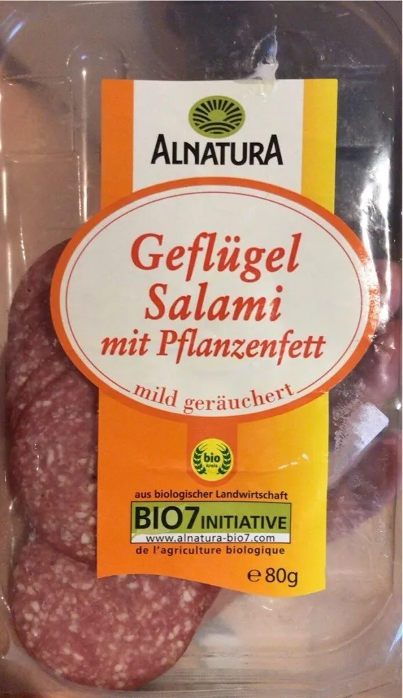 Geflügel Salami Bio, Mild geräuchert
