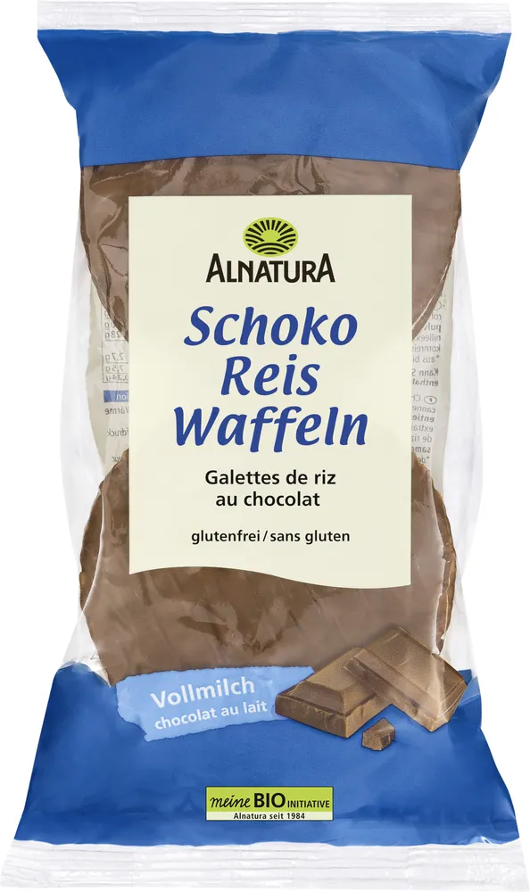 Vollmilch Schoko Reiswaffeln Bio
