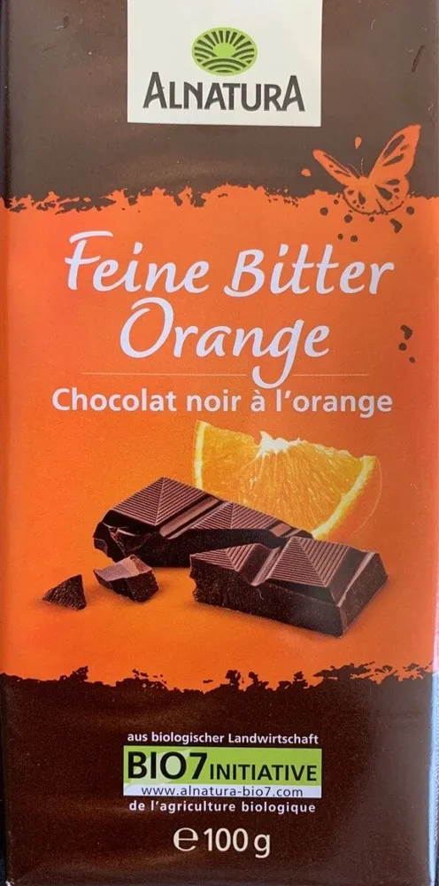 Feine Bitter Orange, Schokolade