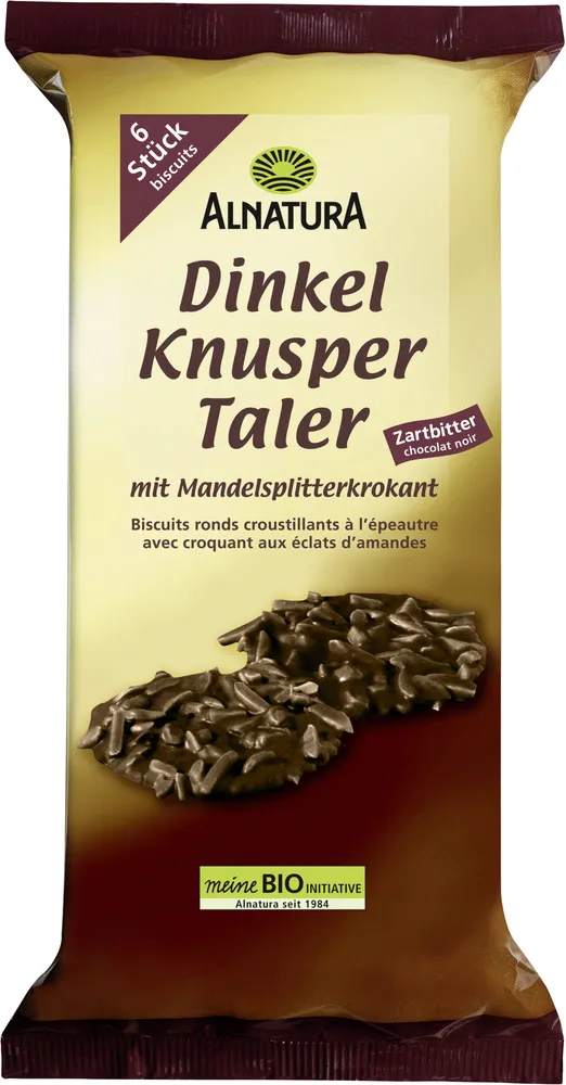 Mandel Dinkel Taler Zartbitter