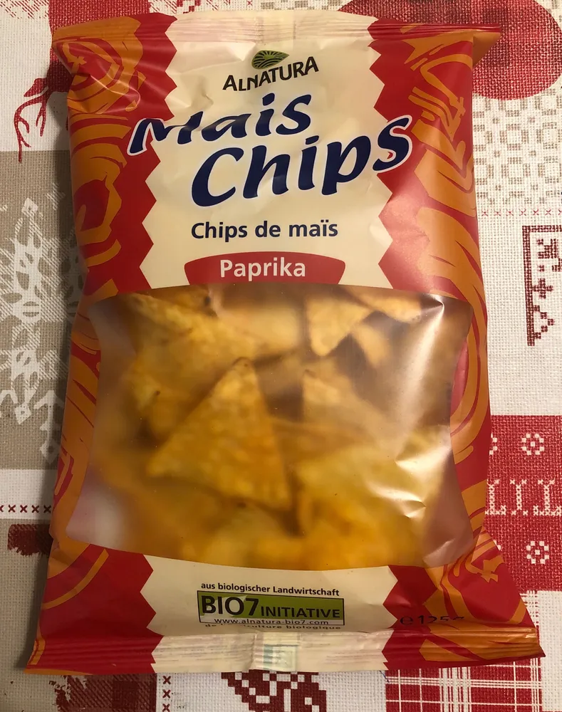 Chips de maïs paprika