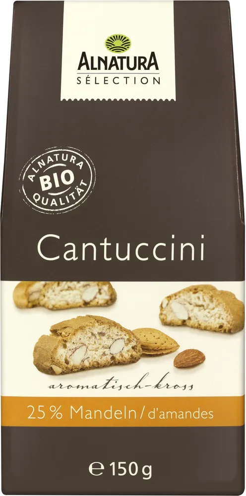 Alnatura Sélection Cantuccini 4104420055285 Cantuccini Italienisches Bio-Feingebäck mit 25 % Mandeln