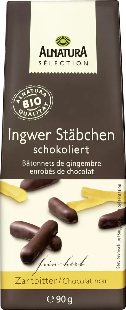 Ingwer Stäbchen schokoliert