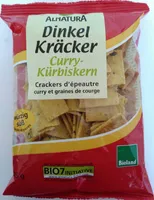 Dinkel Kräcker Curry-Kürbiskern