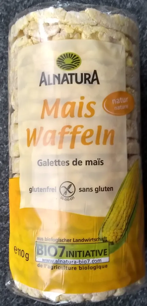 Maiswaffeln, Natur, Ohne Salz