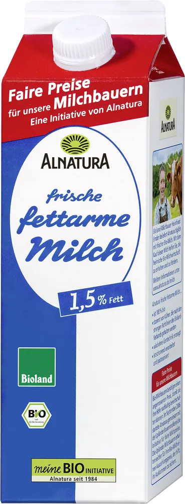 Frische Weidemilch 1,5%