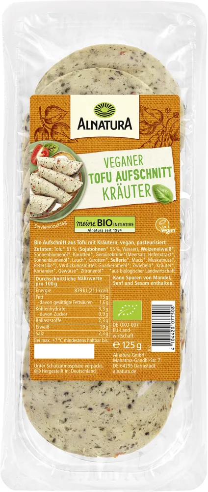 Tofu Aufschnitt Kräuter